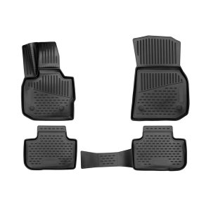 BMW X3 Floor Mats - Omac - Rubber TPE - Black - '18-'24